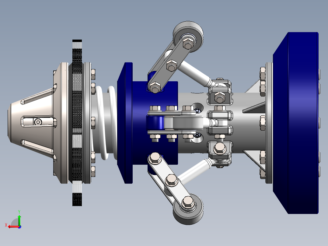 超声波管道检测工具后视图