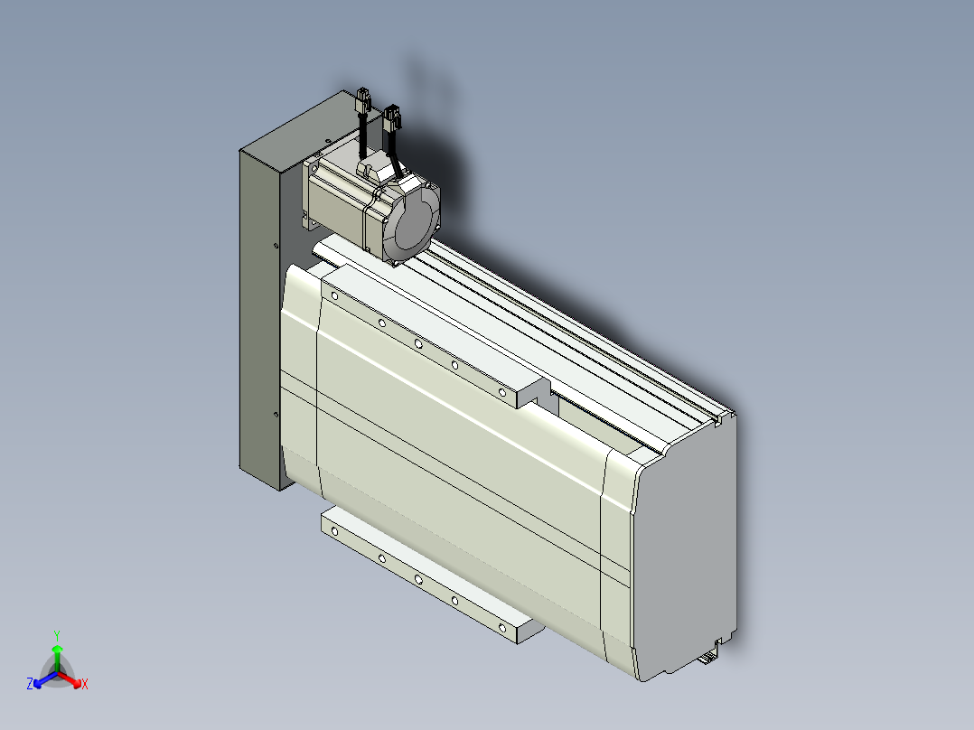 VF丝杆传动-一般环境VF27-Lxx-C-S100-BR-ZP75-D3正等轴测图