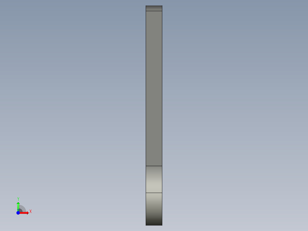 基恩士LV-S31_bracket2_kc图纸模型前视图