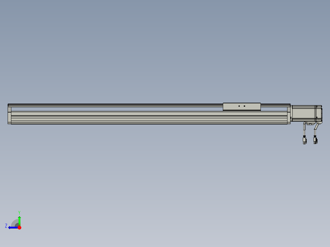 东锦丝杆传动-直线滑台模组DH135-C-L10-S750-BC-P400W-C3右视图