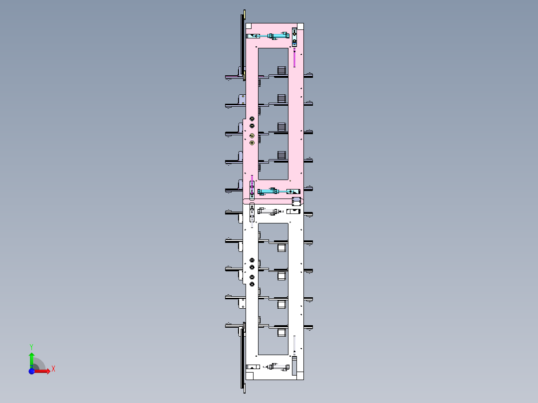 全自动多头高效点胶组装机前视图