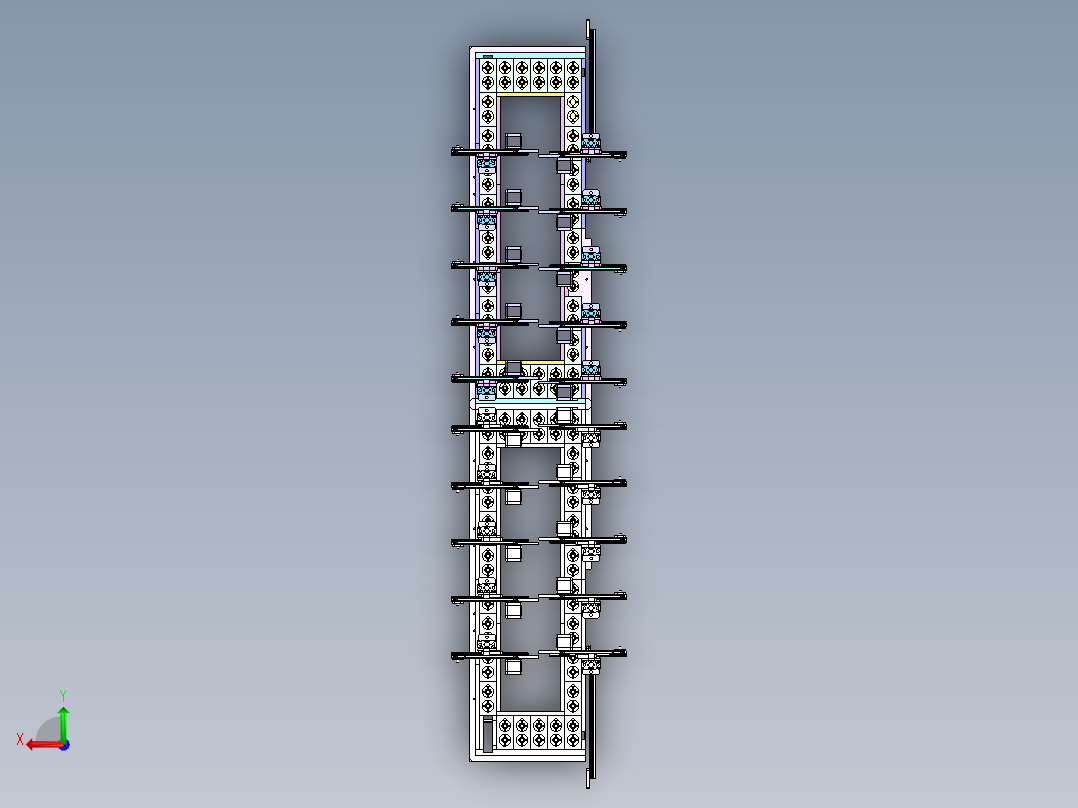全自动多头高效点胶组装机后视图