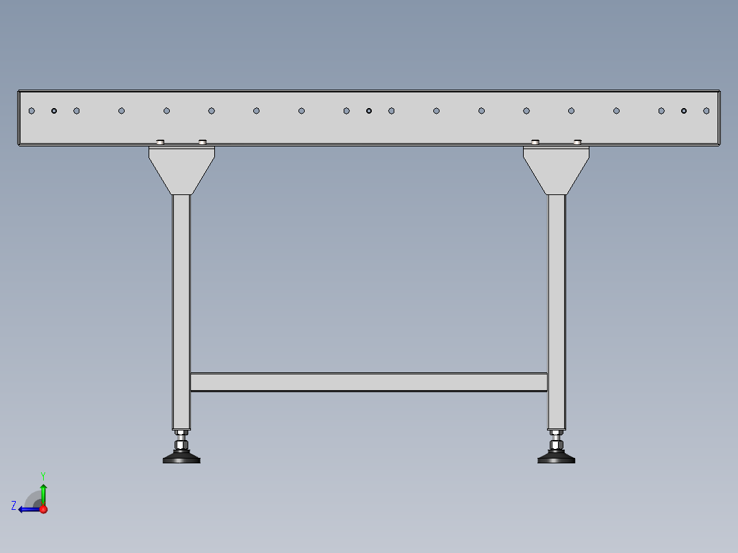 滚筒输送机 (13)右视图