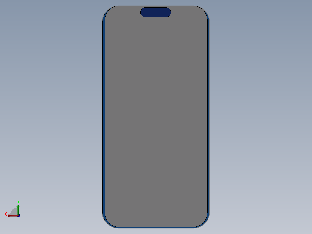 Phone模型设计后视图