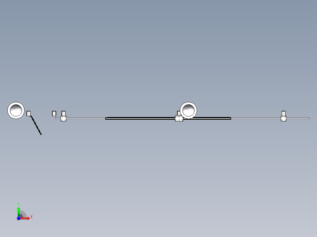 别墅院子电动大门前视图