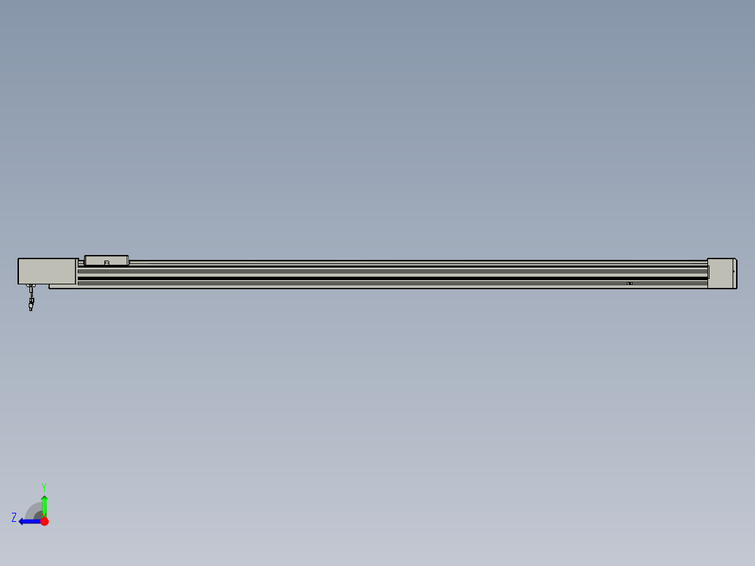 威洛博直线电机模组EB8-L100-S1950-BL-P75-MS3右视图