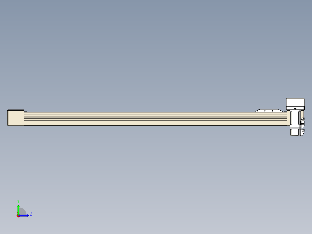 同步带全封闭直线模组TPA-HCB-65S-90-L800-ML-Y-P10-N3左视图
