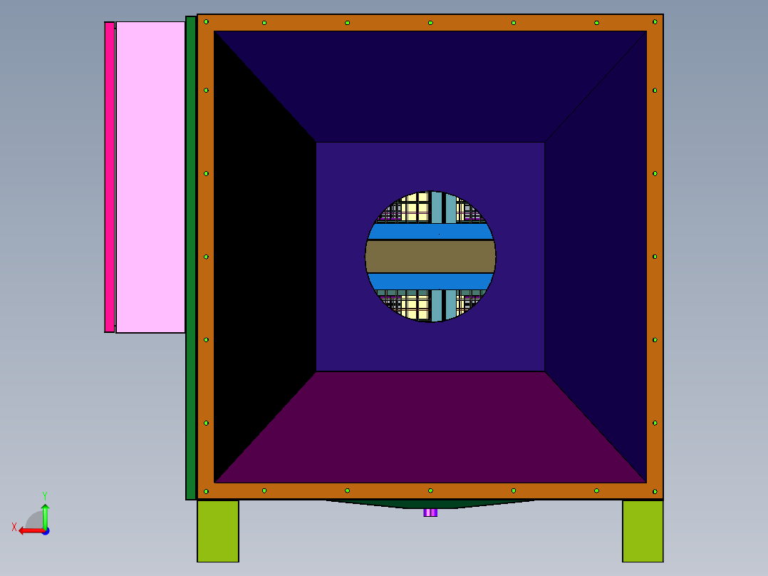 冷镦机热处理静电式油雾机后视图