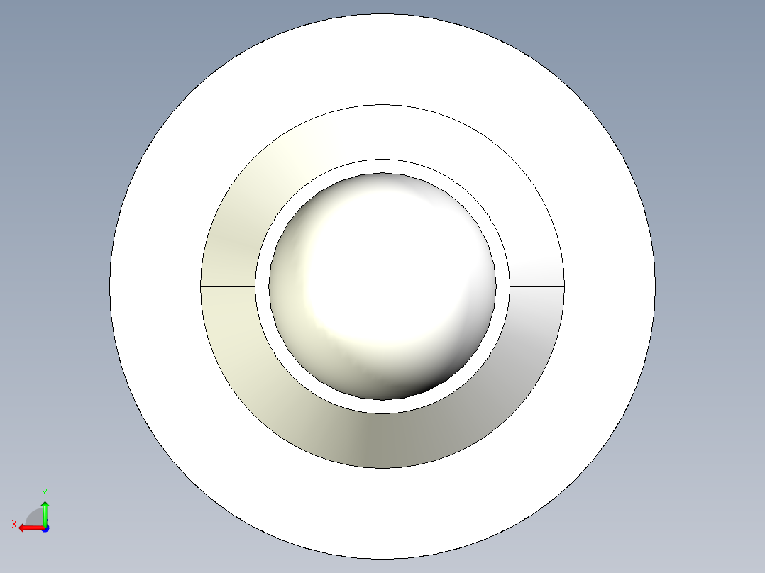 定位珠(輕荷重)(一字型)(B)2205多系列多零件图纸模型后视图
