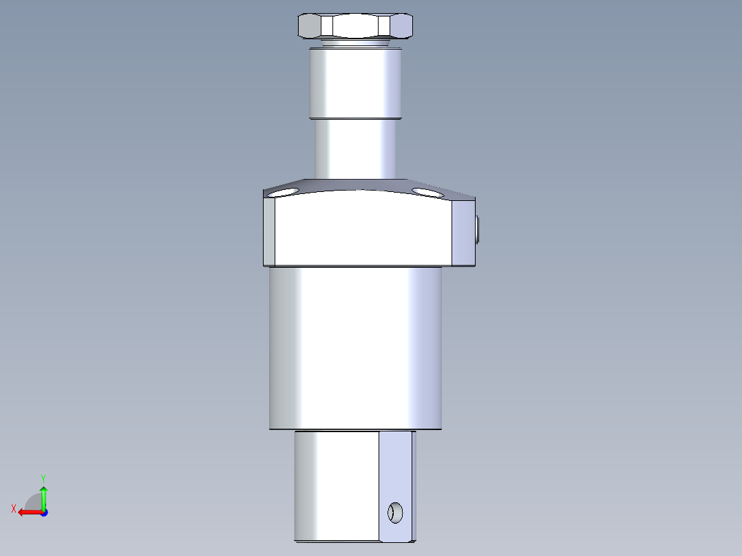 KOSMEKLHA0750-GRN多系列多零件图纸模型后视图