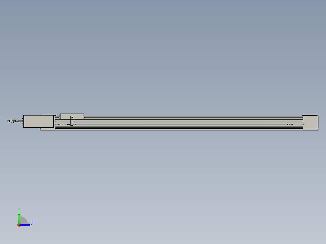 威洛博直线电机模组EB6-L70-S1150-BL-P40-MS3左视图
