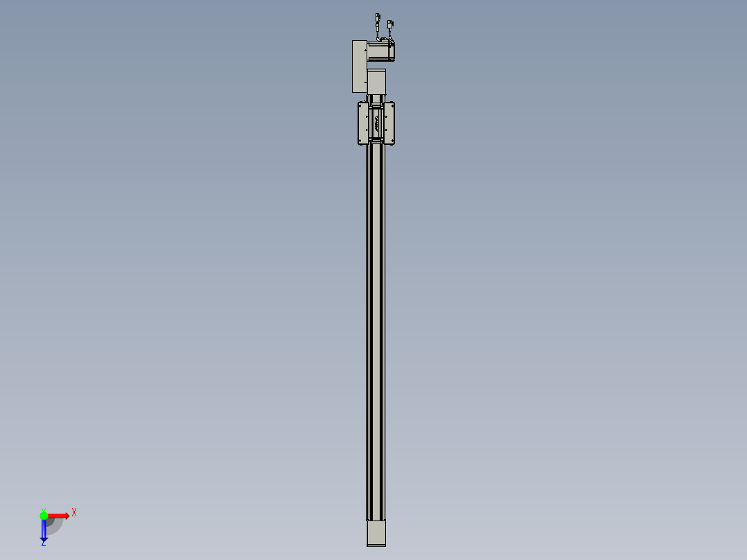 威洛博直线电机模组EB6-L70-S1150-BL-P40-MS3俯视图