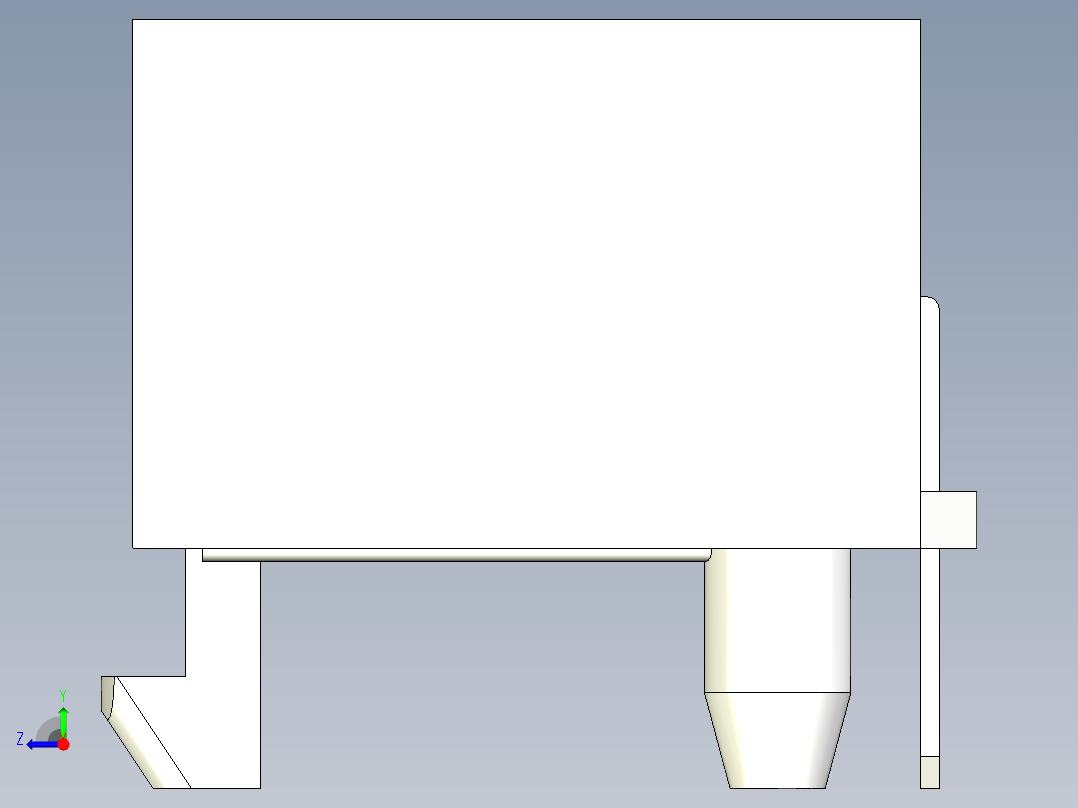 4针Molex连接器右视图