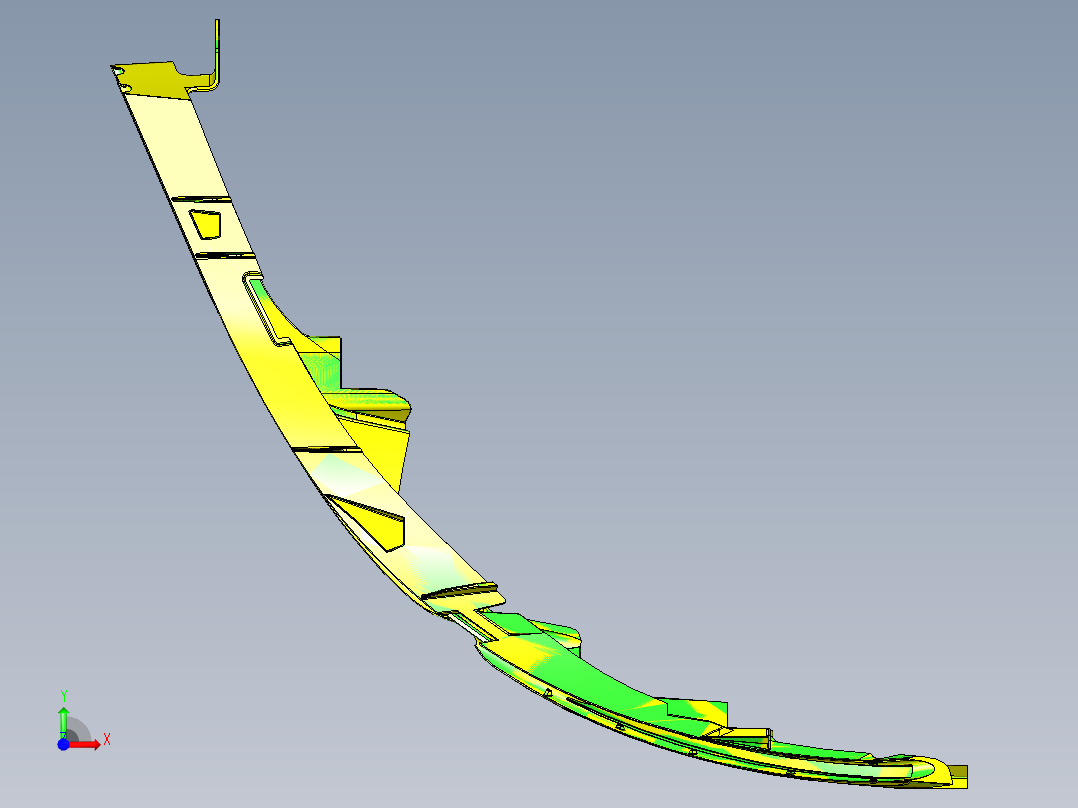 已经量产的车灯配件模具前视图