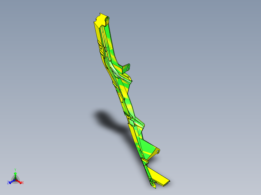 已经量产的车灯配件模具正等轴测图