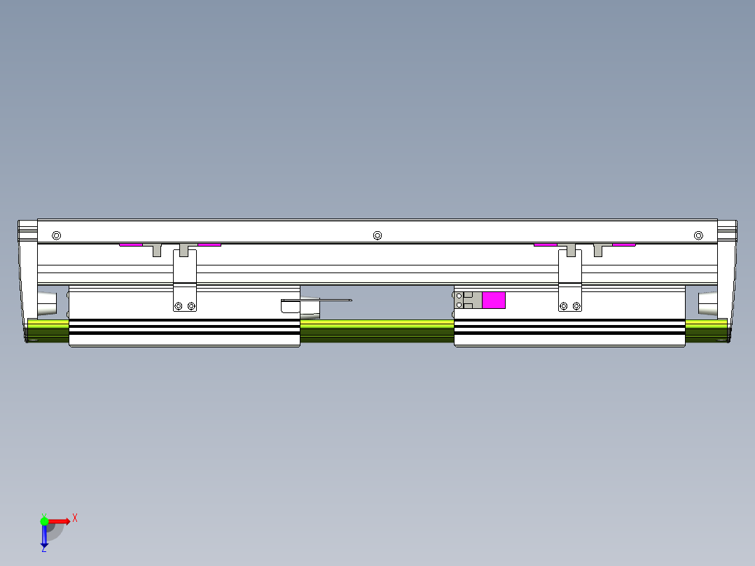 威洛博VL系列3d模型模组2VL22H2Y-S100俯视图