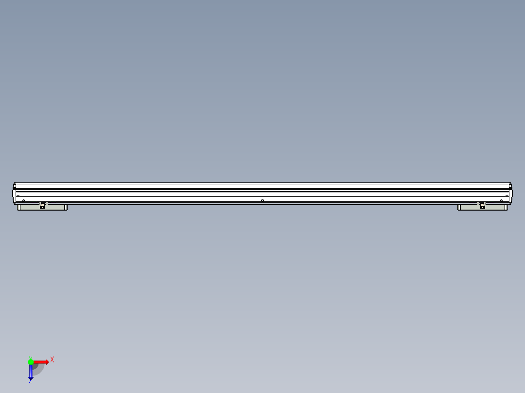 威洛博LC系列3d模型模组2LC14S1Y-S1200俯视图