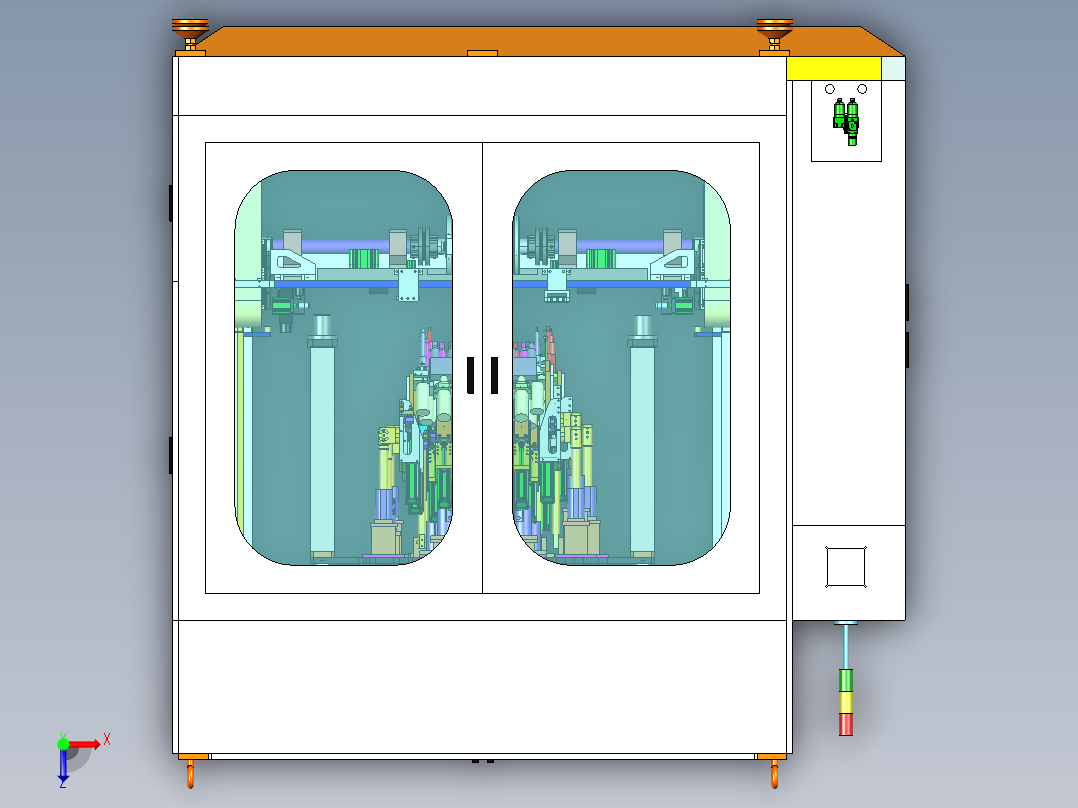 自动超声波焊接设备ug12俯视图
