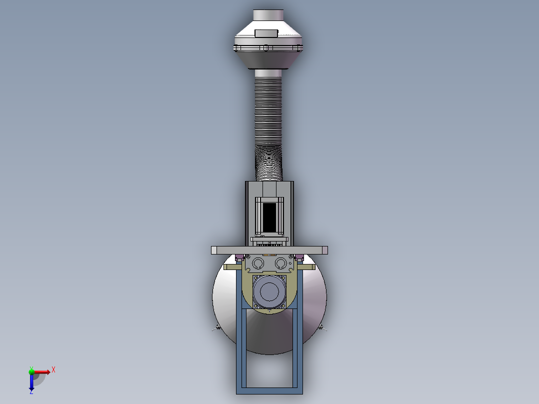 废气回收装置sw16俯视图