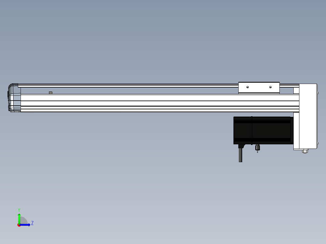 Toyo东佑达直线模组-ETH10-450-BM-200W+煞車左视图