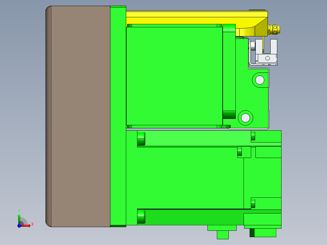 GTA内嵌同步带全封闭GTA12-LD-400W前视图