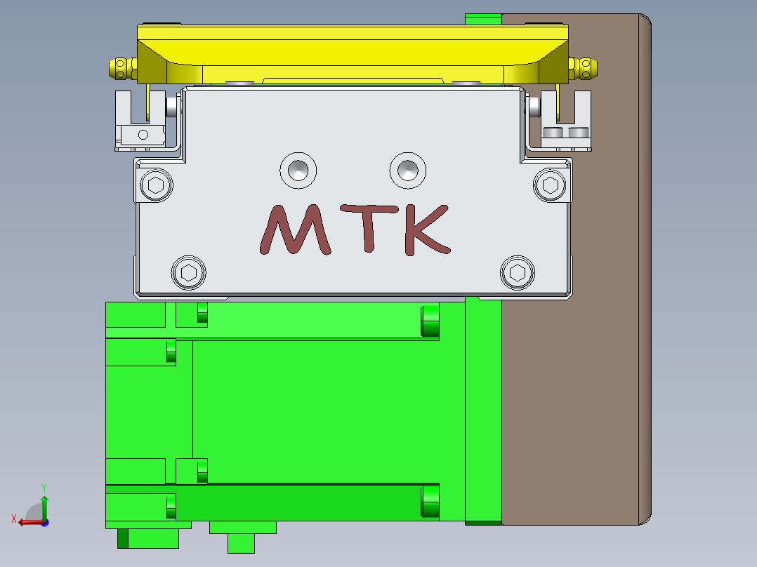 GTA内嵌同步带全封闭GTA12-LD-400W后视图