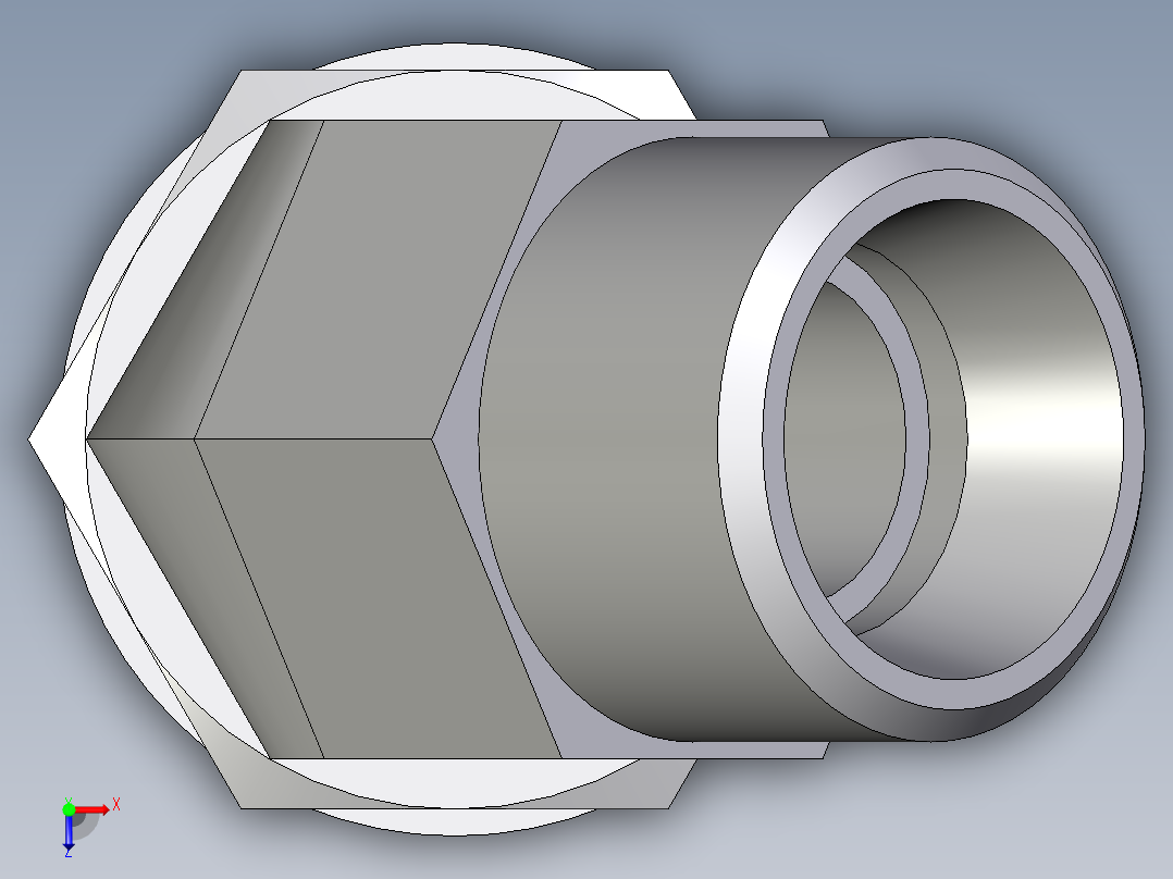 卡套式工业通用硬管接头EO_Adjustable_locknut_45_deg_elbow_VEE12LMOMDCF俯视图