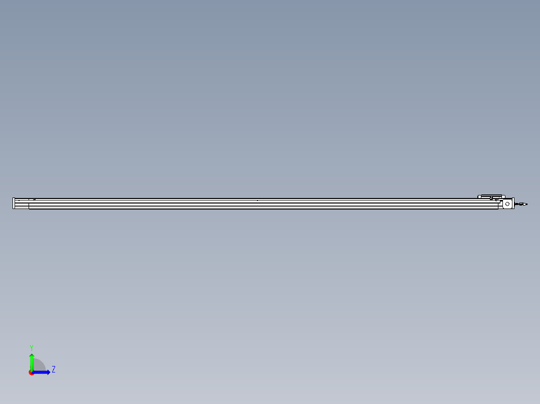 威洛博LB.GB同步带传动--欧规系列LB6A-L130-S2750-BL左视图