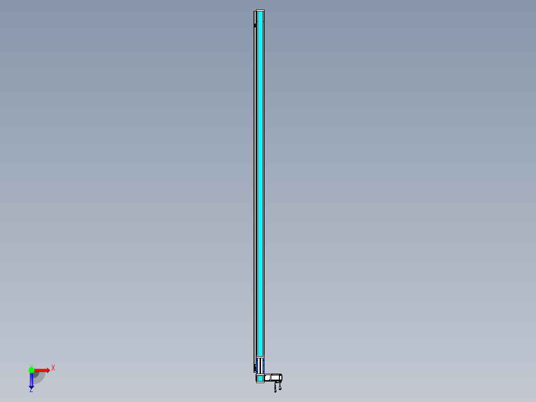 威洛博LB.GB同步带传动--欧规系列LB6A-L130-S2750-BL俯视图