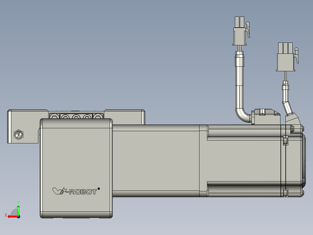 威洛博直线电机模组EB6-L140-S2000-L-P40-MS3后视图