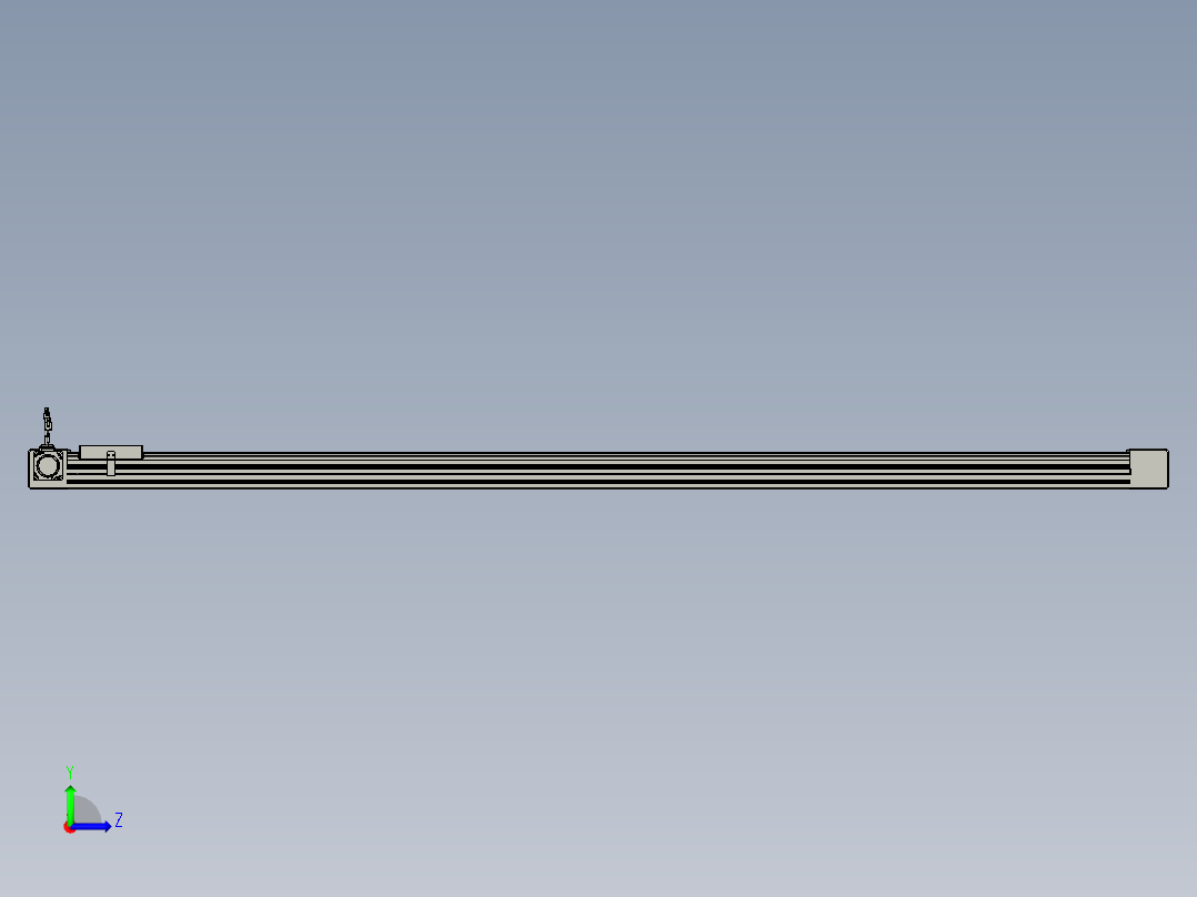 威洛博直线电机模组EB6-L140-S2000-L-P40-MS3左视图