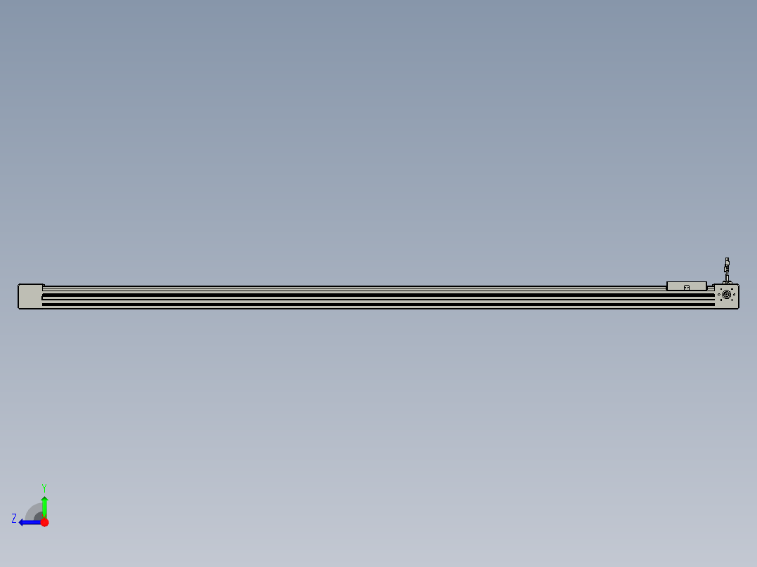 威洛博直线电机模组EB6-L140-S2000-L-P40-MS3右视图