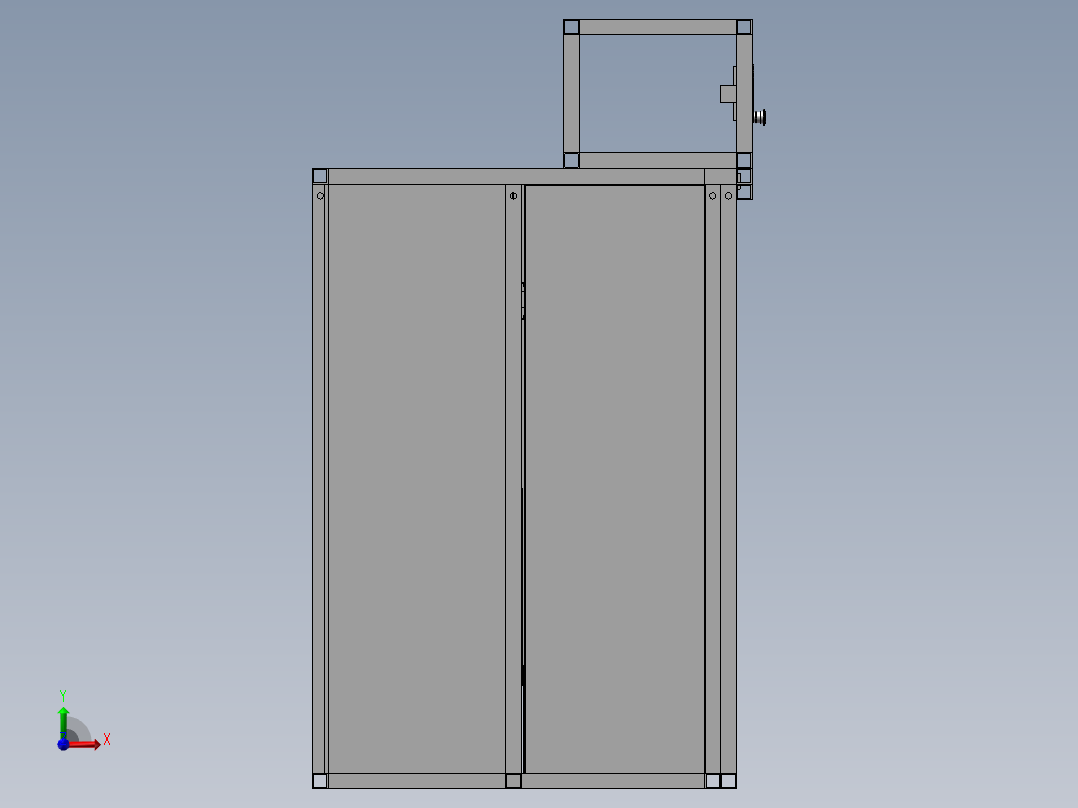 悬挂式老化运行柜前视图
