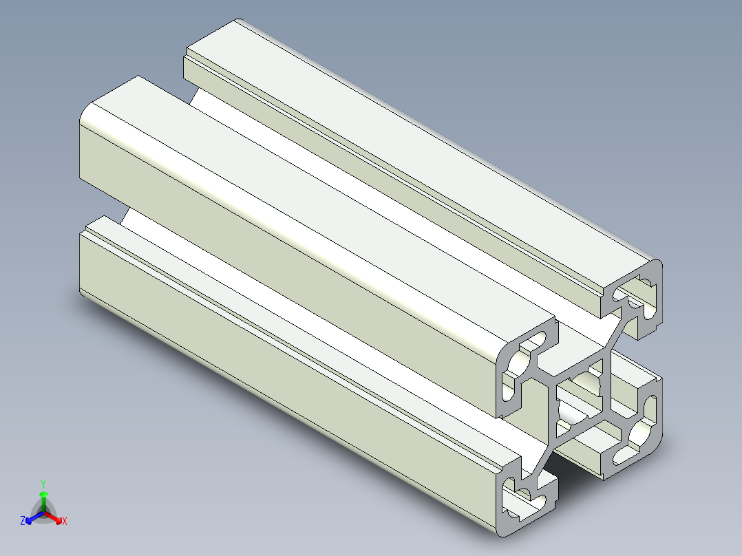 型材-BR 40X40L KJN993120.STEP正等轴测图