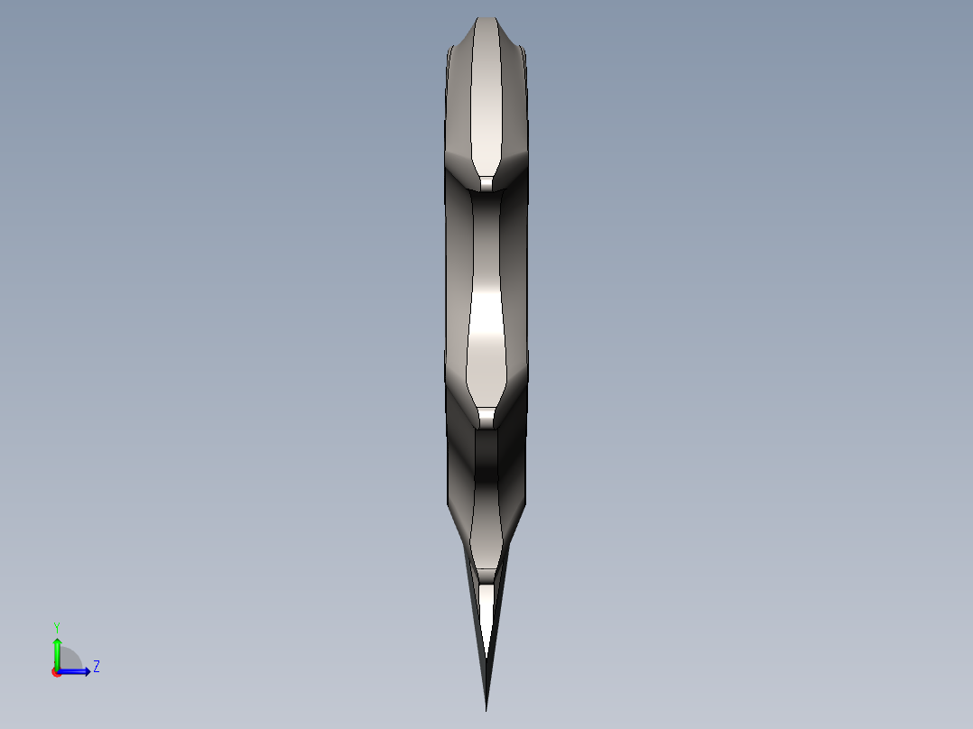 UC3102刀具模型左视图