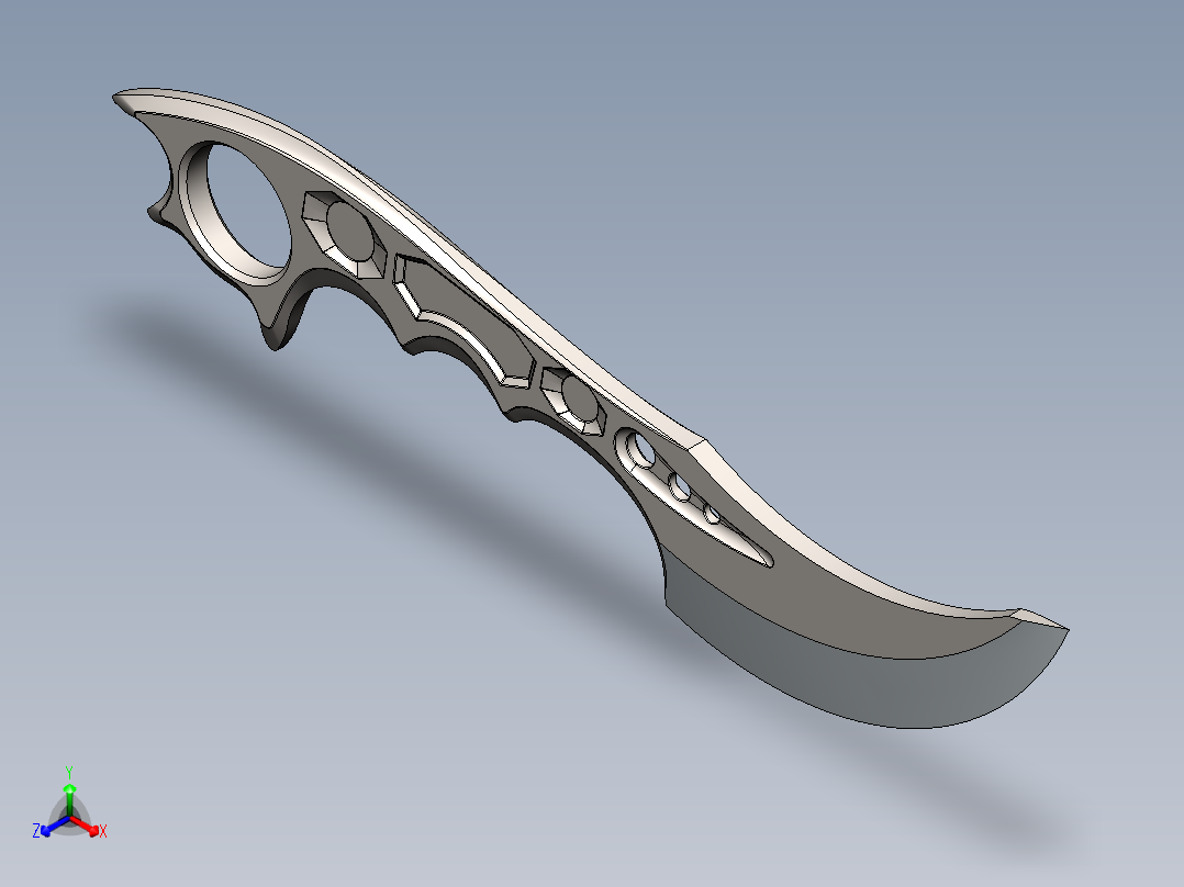 UC3102刀具模型正等轴测图