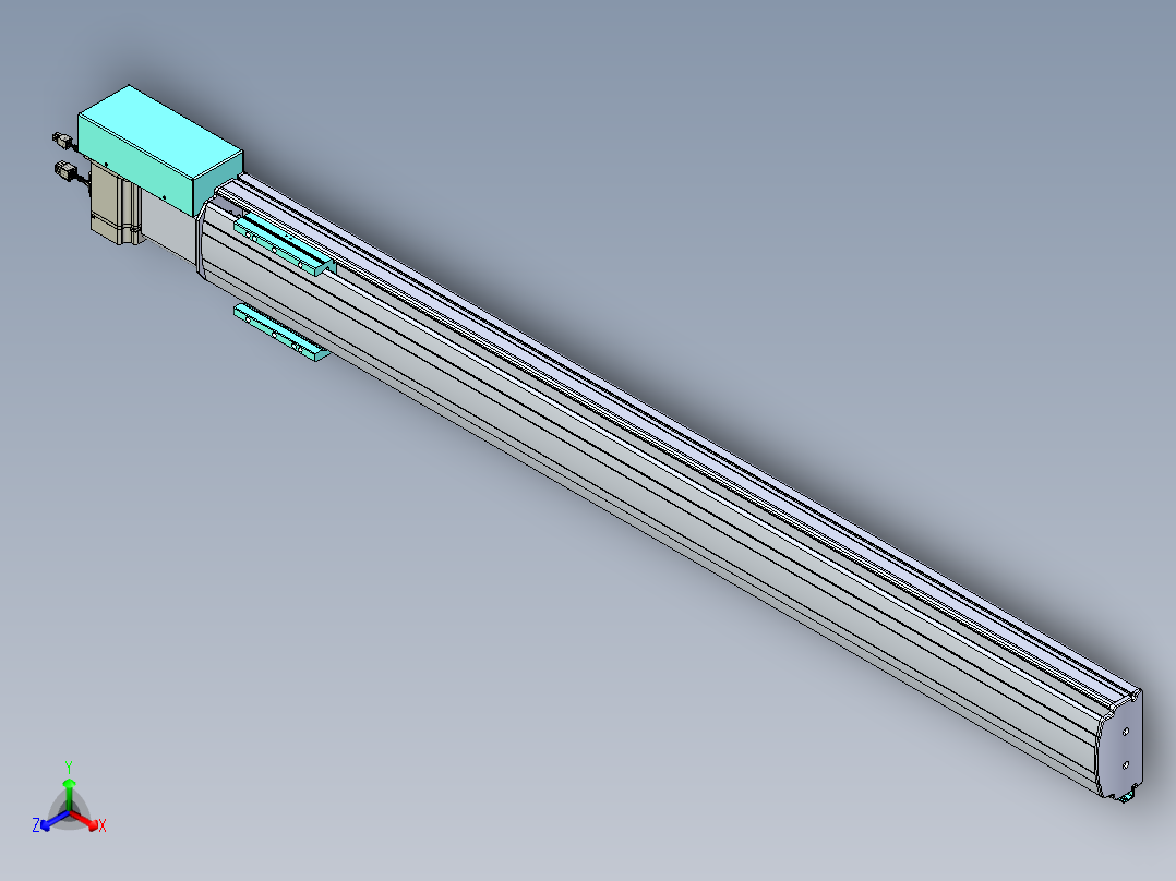 威洛博VBF同步带传动一般环境VBF14-L45-S1250-BR-ZP75-C3正等轴测图