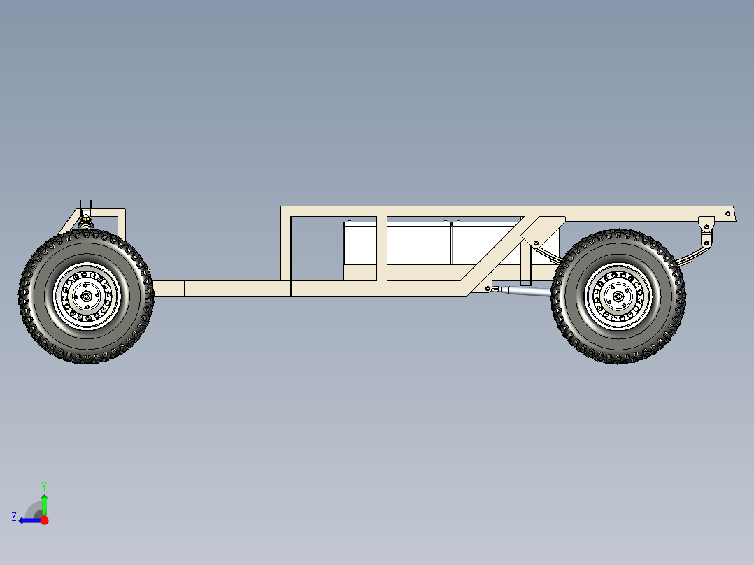 农用电动汽车底盘设计含SW三维+CAD+说明书右视图