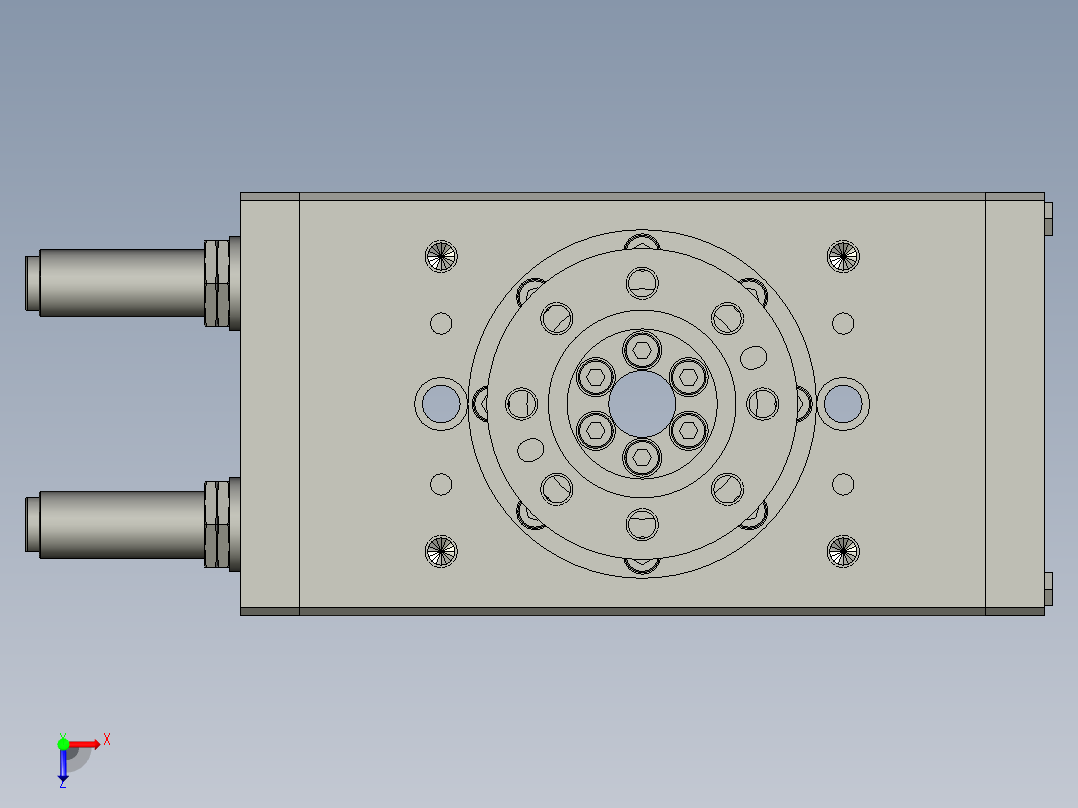 旋转气爪PRC50S俯视图