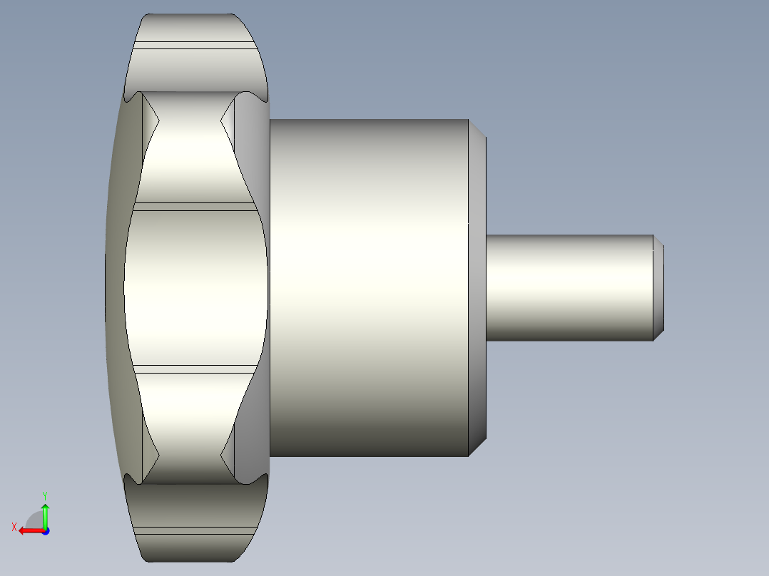 星型把手VC.192S-p-INOX-3D多系列多零件图纸模型后视图