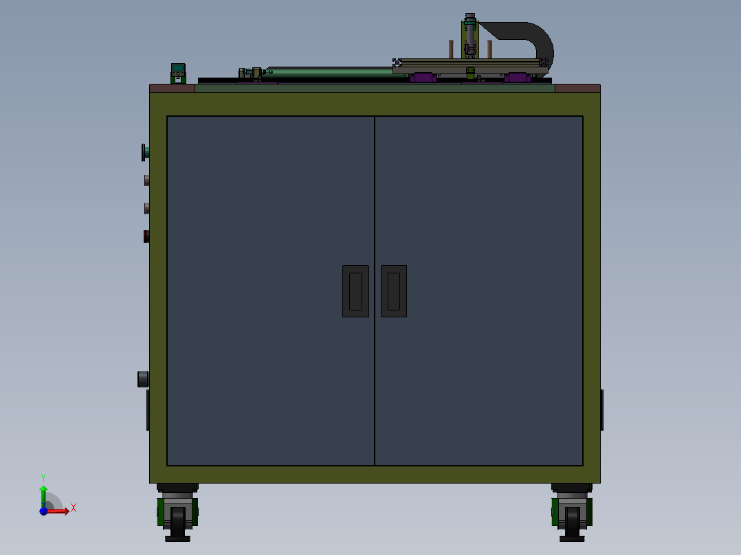 摆（Tray）盘上料设备前视图