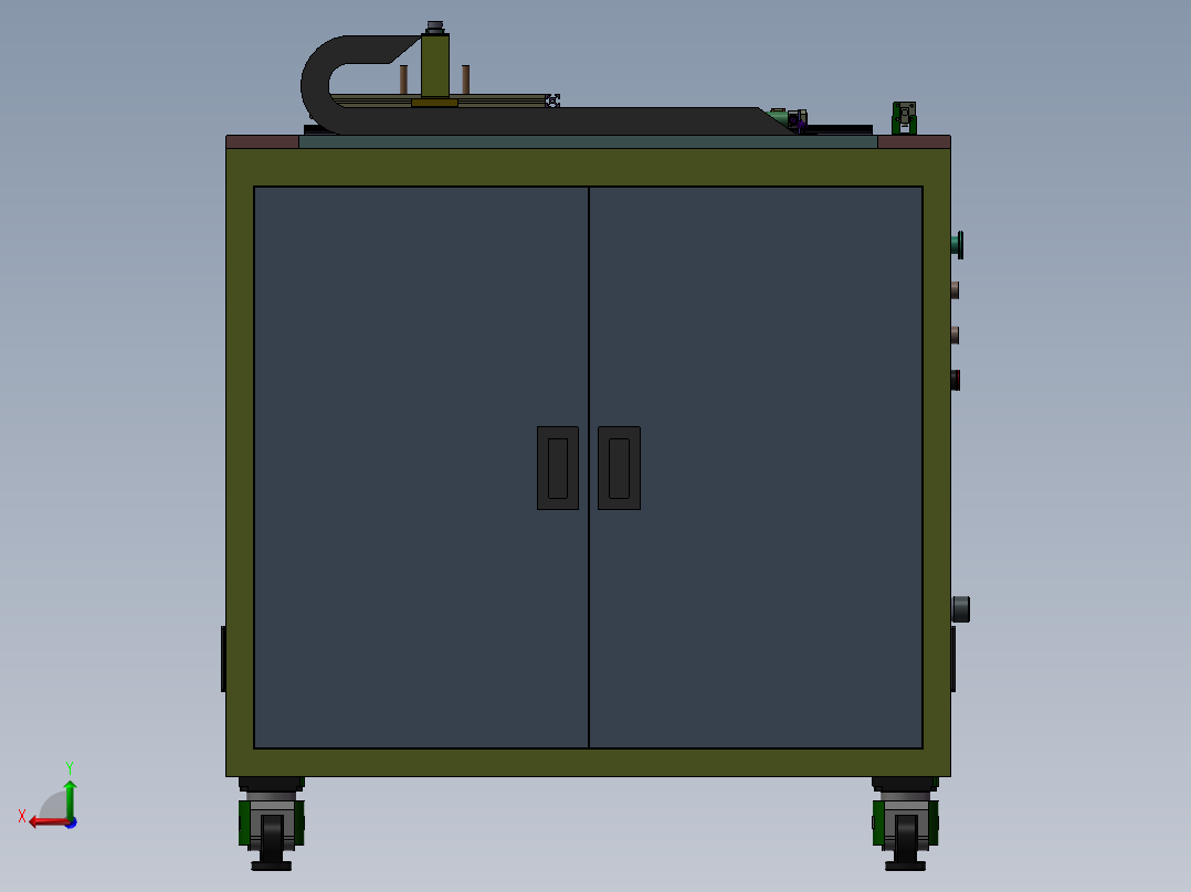 摆（Tray）盘上料设备后视图