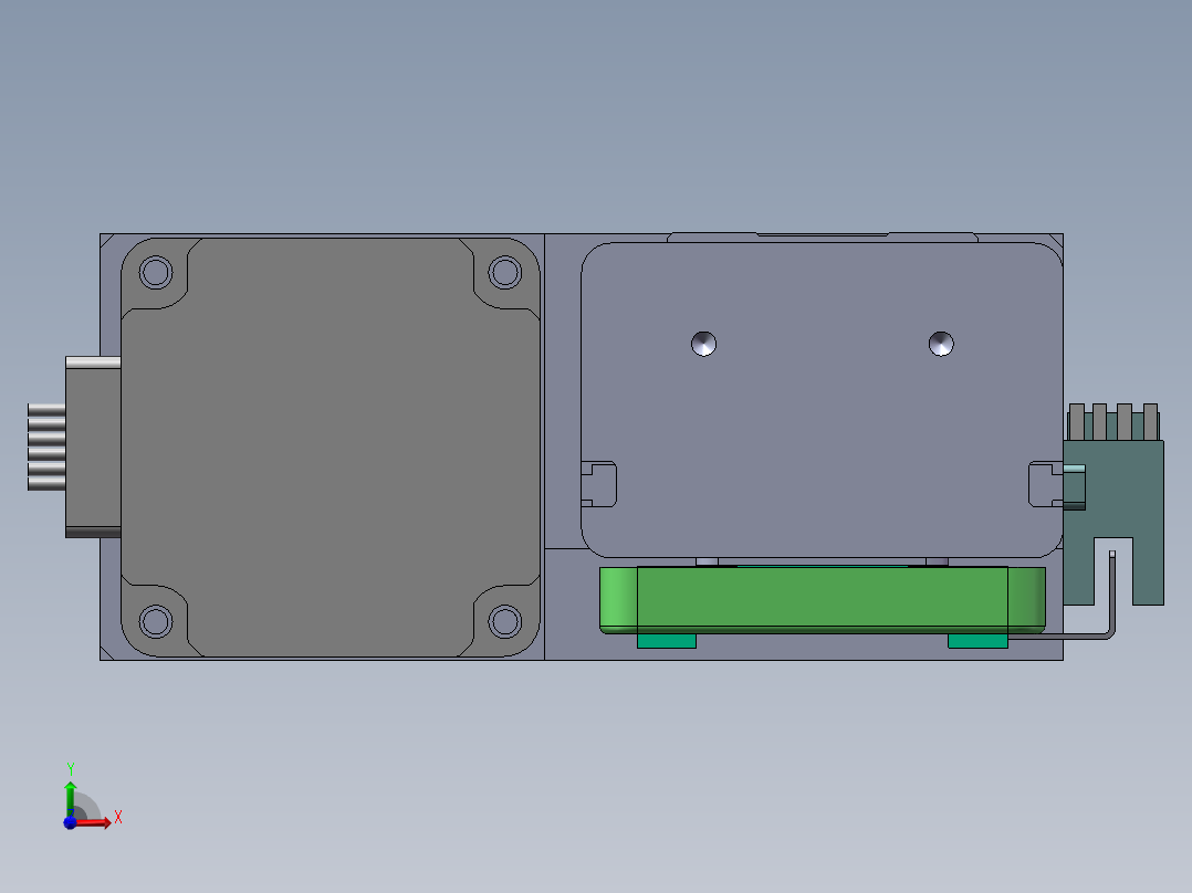 MTH丝杆半封闭模组MTH6M-BR-57前视图