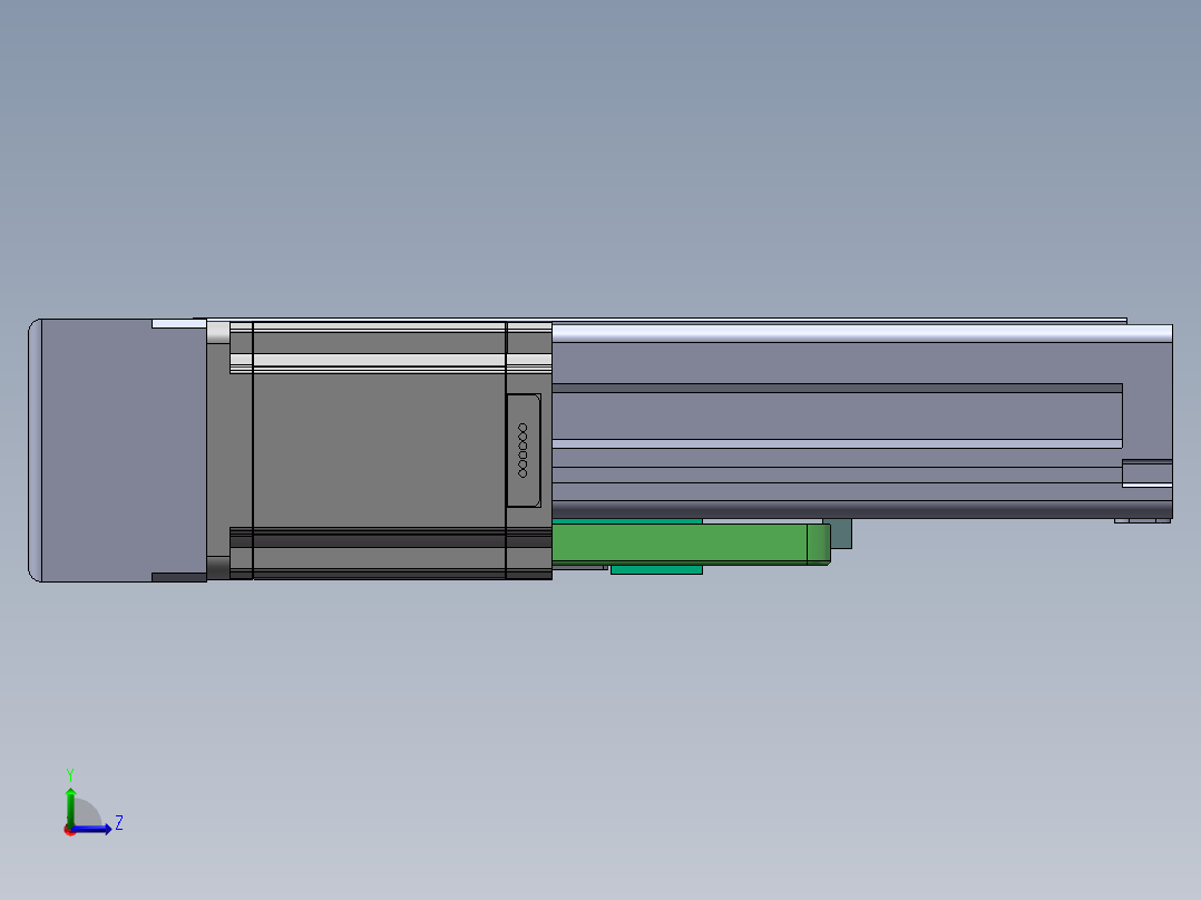 MTH丝杆半封闭模组MTH6M-BR-57左视图