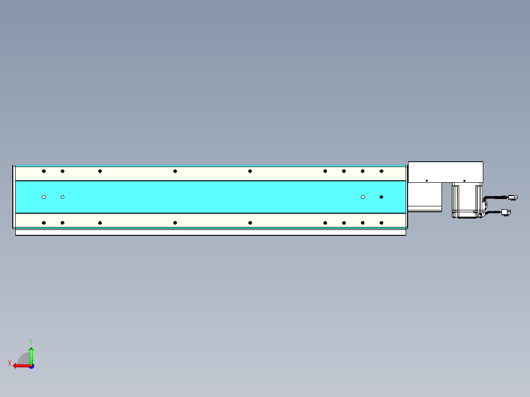 威洛博VBC同步带传动一无尘环境VBC17-L45-S750-BR-ZP75-C3后视图