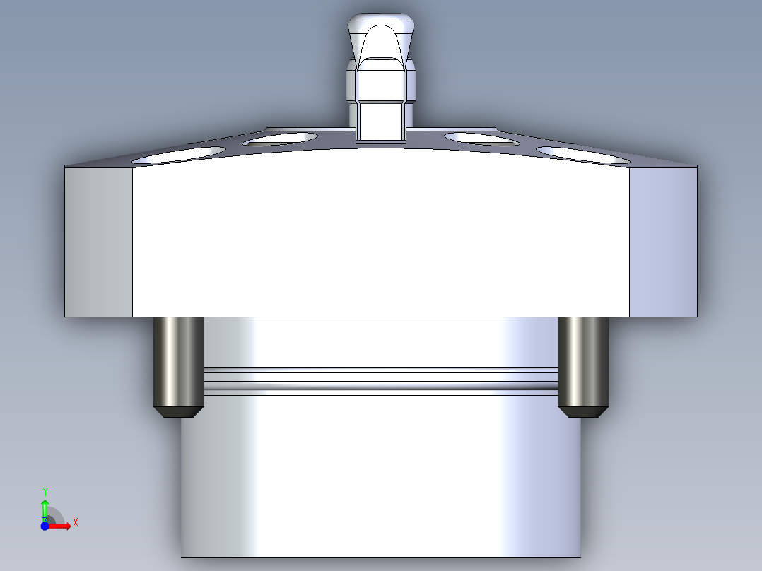 KOSMEKSFH1060-GN多系列多零件图纸模型前视图