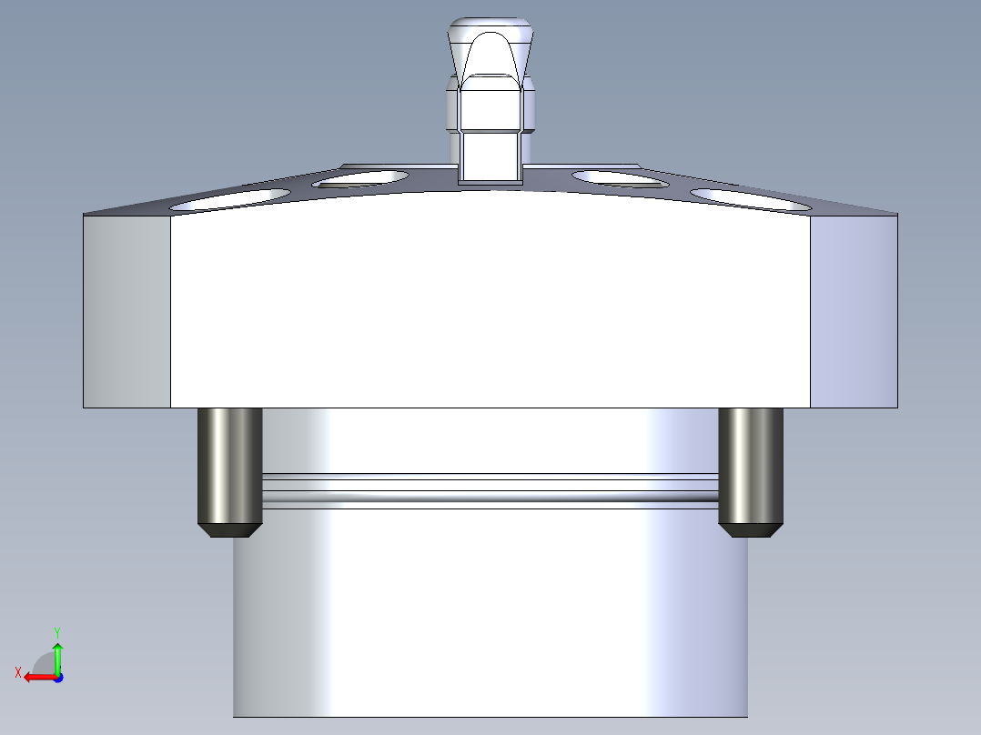 KOSMEKSFH1060-GN多系列多零件图纸模型后视图