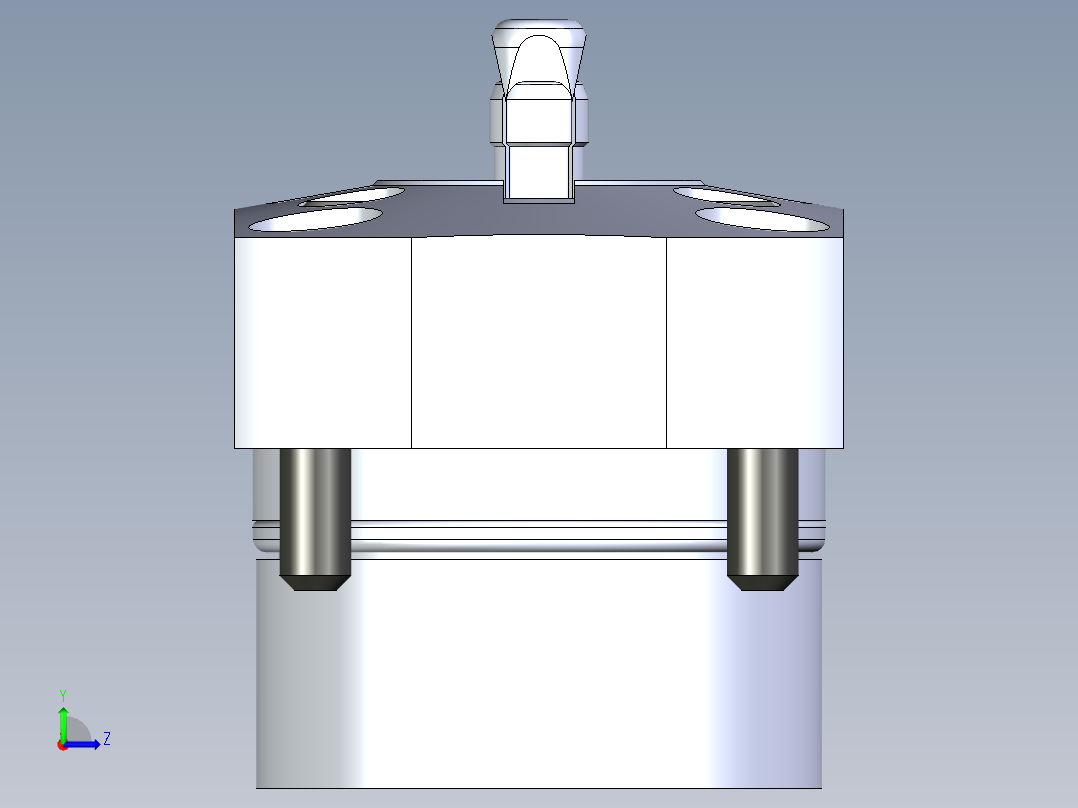 KOSMEKSFH1060-GN多系列多零件图纸模型左视图