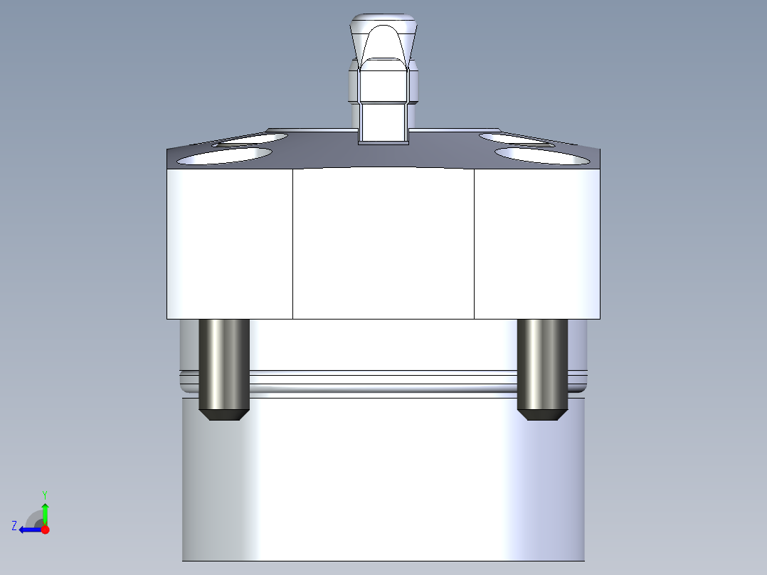 KOSMEKSFH1060-GN多系列多零件图纸模型右视图