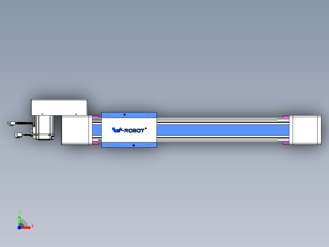威洛博LB.GB同步带传动--欧规系列GB8-L96-S400-BR-P40前视图